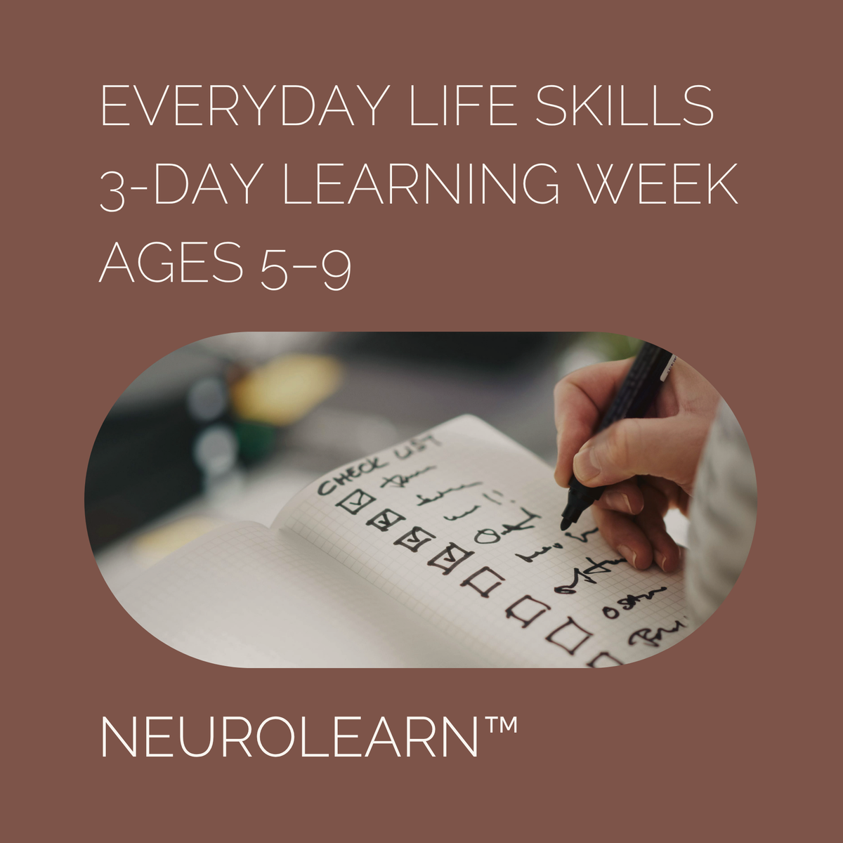 Everyday Life Skills Learning Week (Ages 5–9)