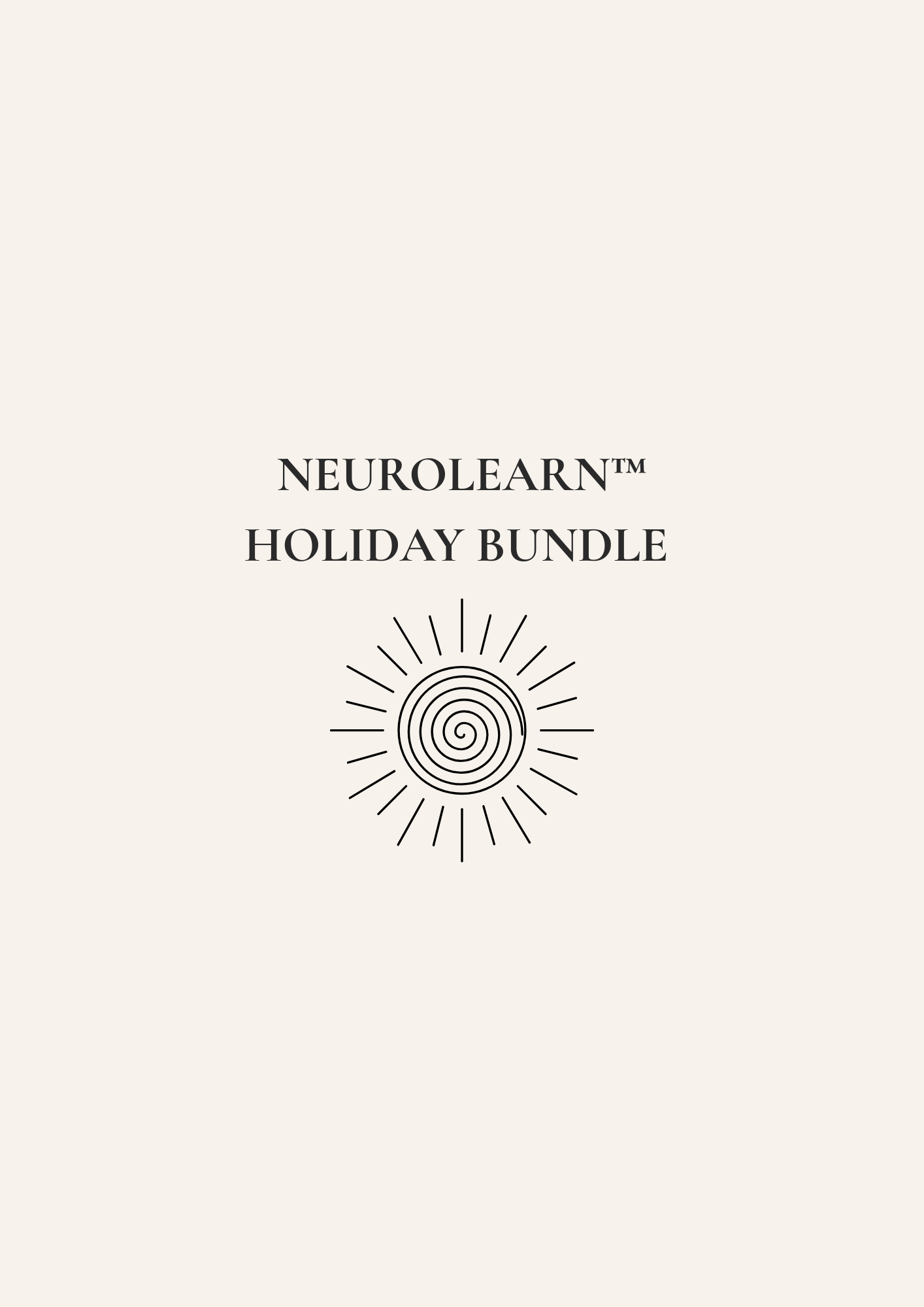 NeuroLearn™ Summer Holiday Resource Bundle